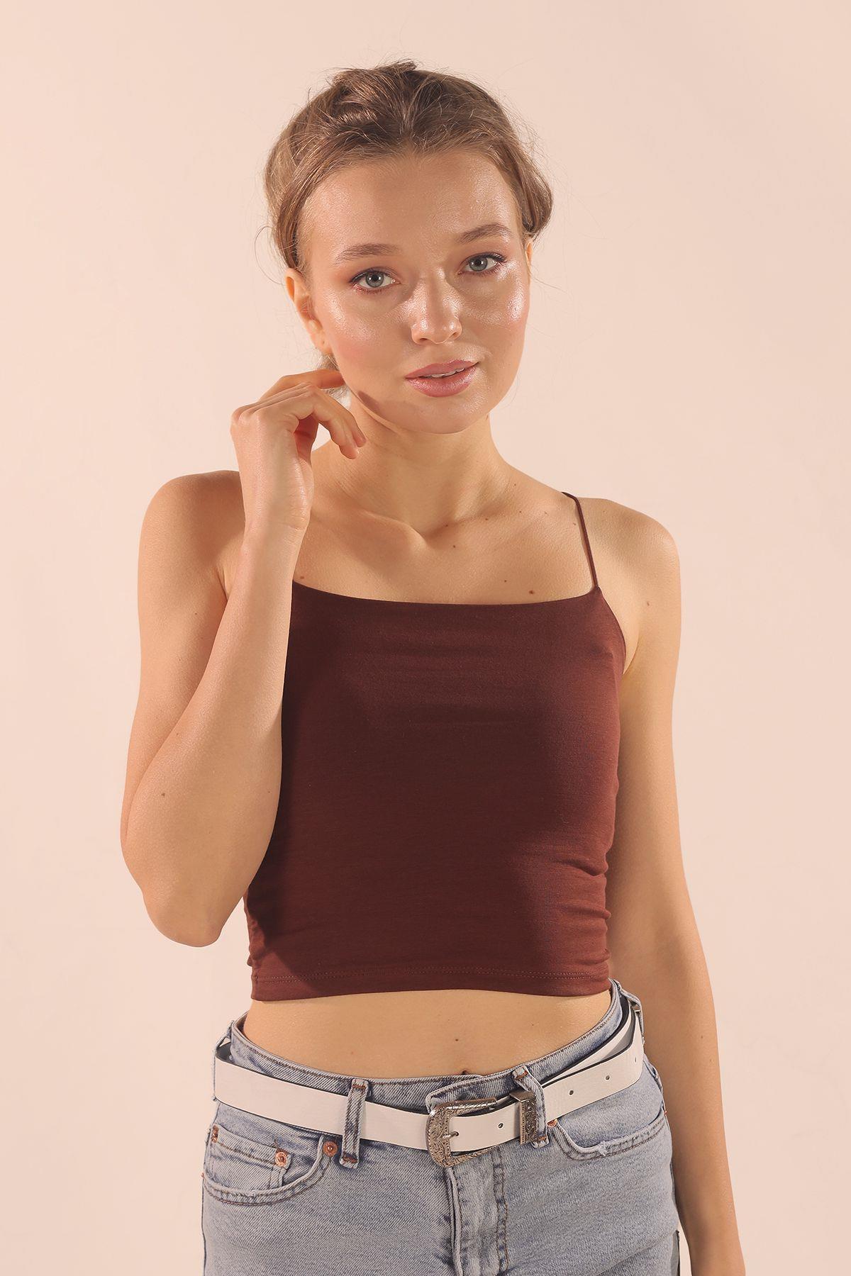 Kahve Askılı Atlet 001 - 1