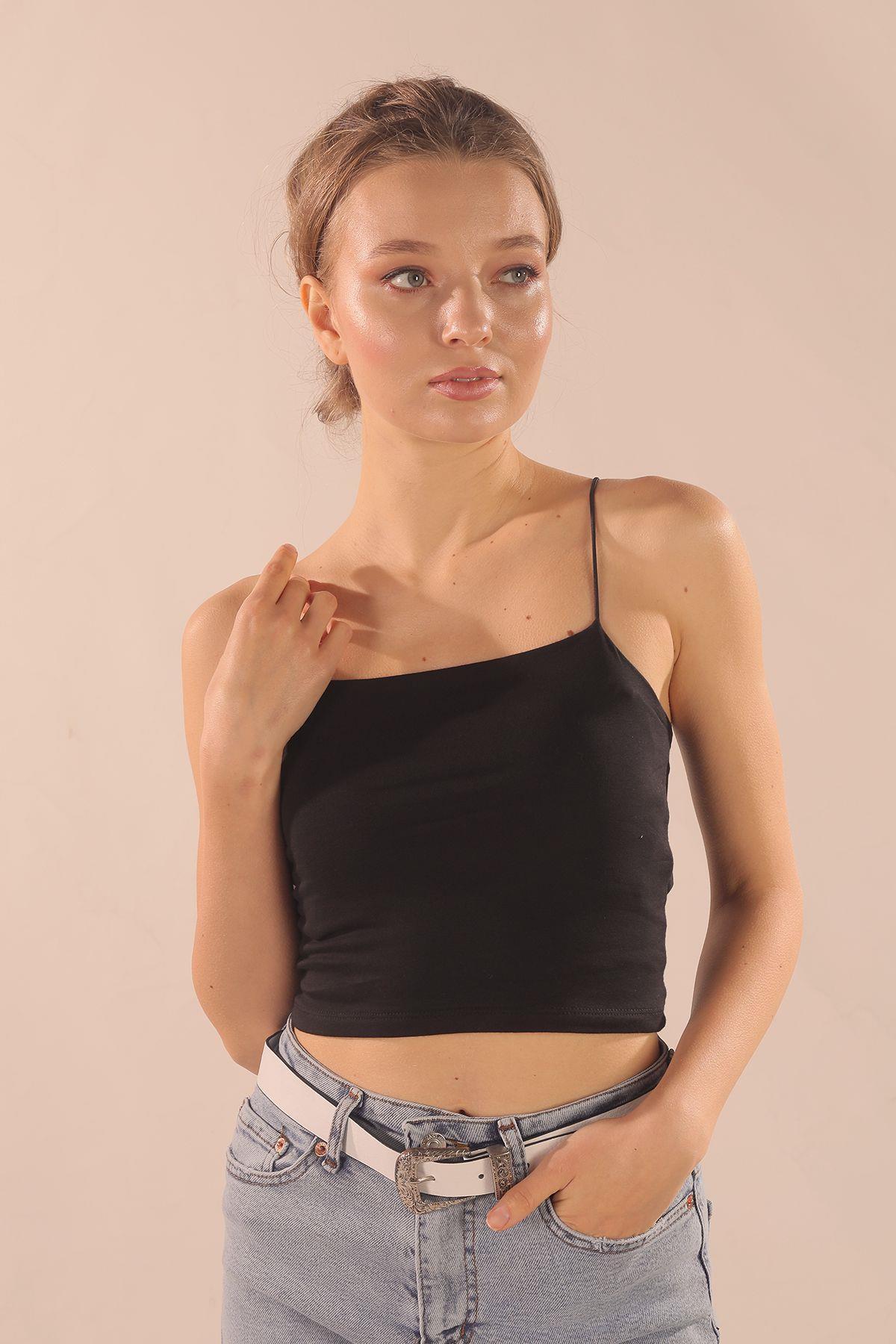 Siyah Askılı Atlet 001 - 2