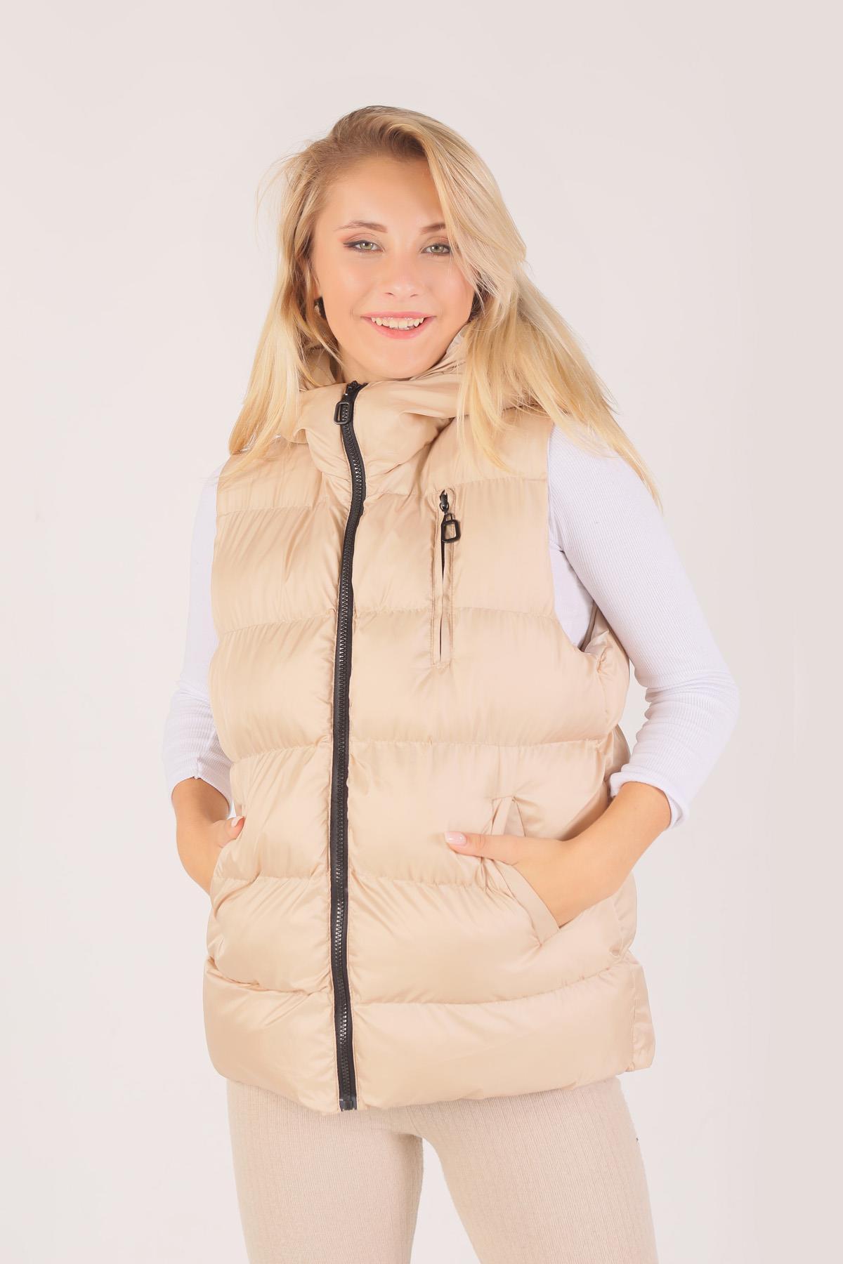 Taş Oversize Yelek 0015-1 - 2