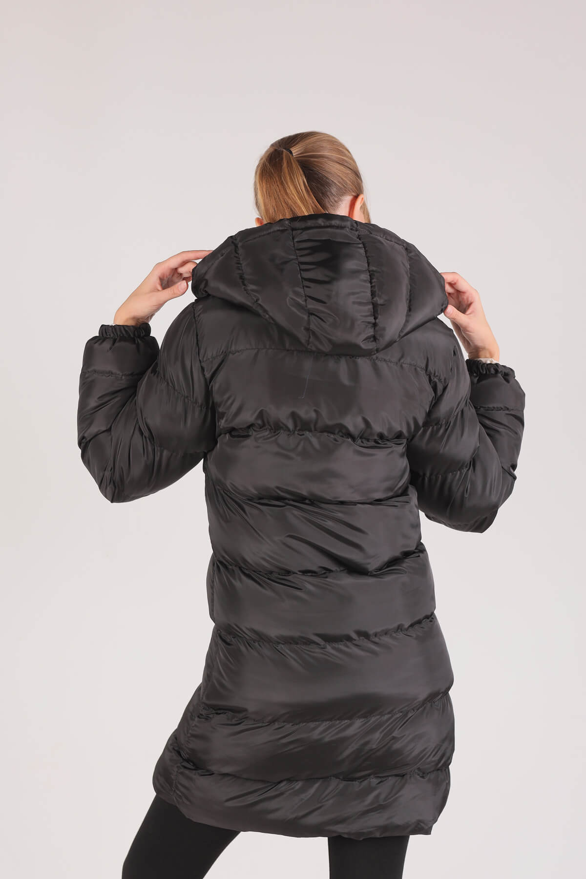 Taş Çift Renkli Oversize Mont 0021-1 - 2