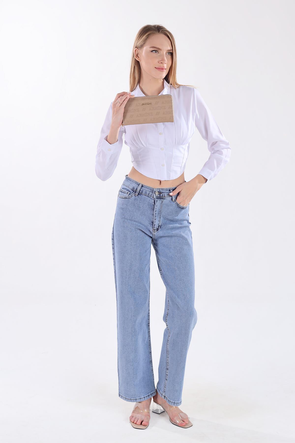 005 Tek Fermuarlı Cüzdan Vizon - 7