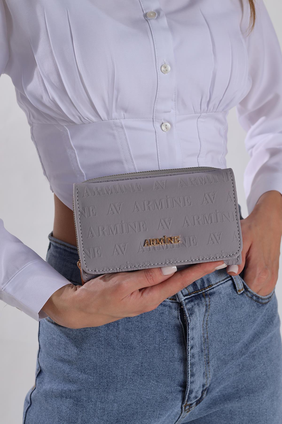 Gri Ön Cepli Cüzdan 012 