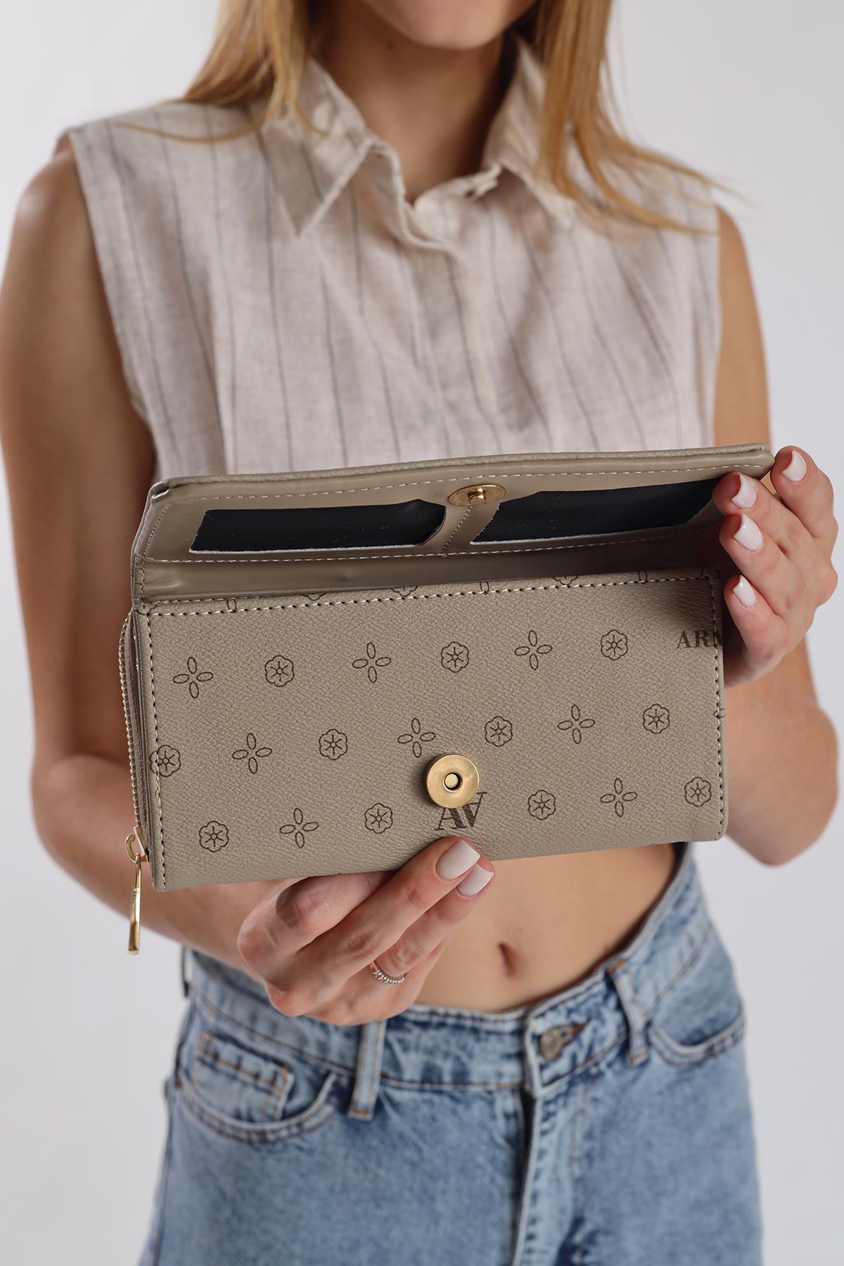 Vizon Baskılı Fermuarlı Cüzdan 013 - 4