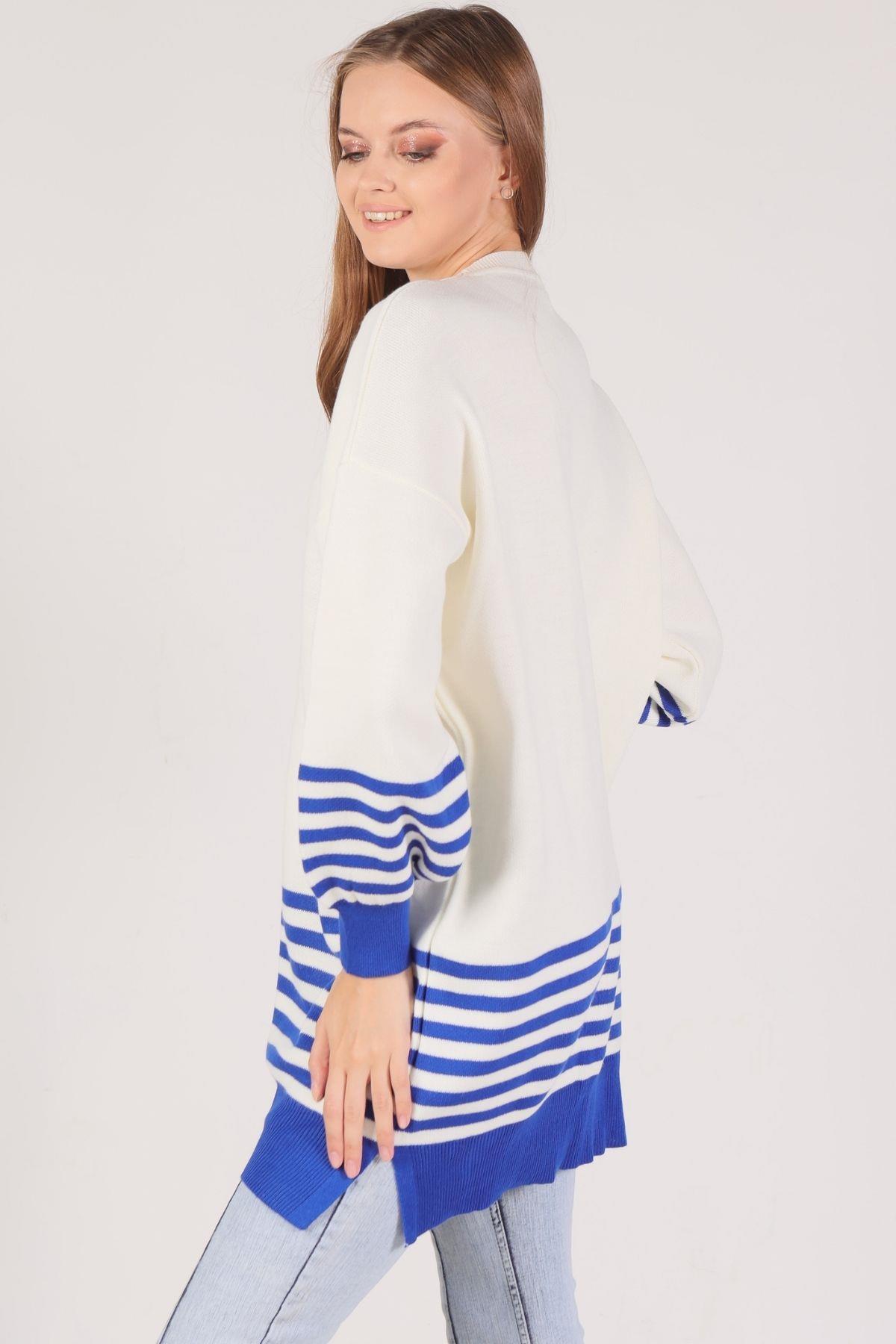 Saks Kol Etek Çizgi Detay Kazak 014 - 3