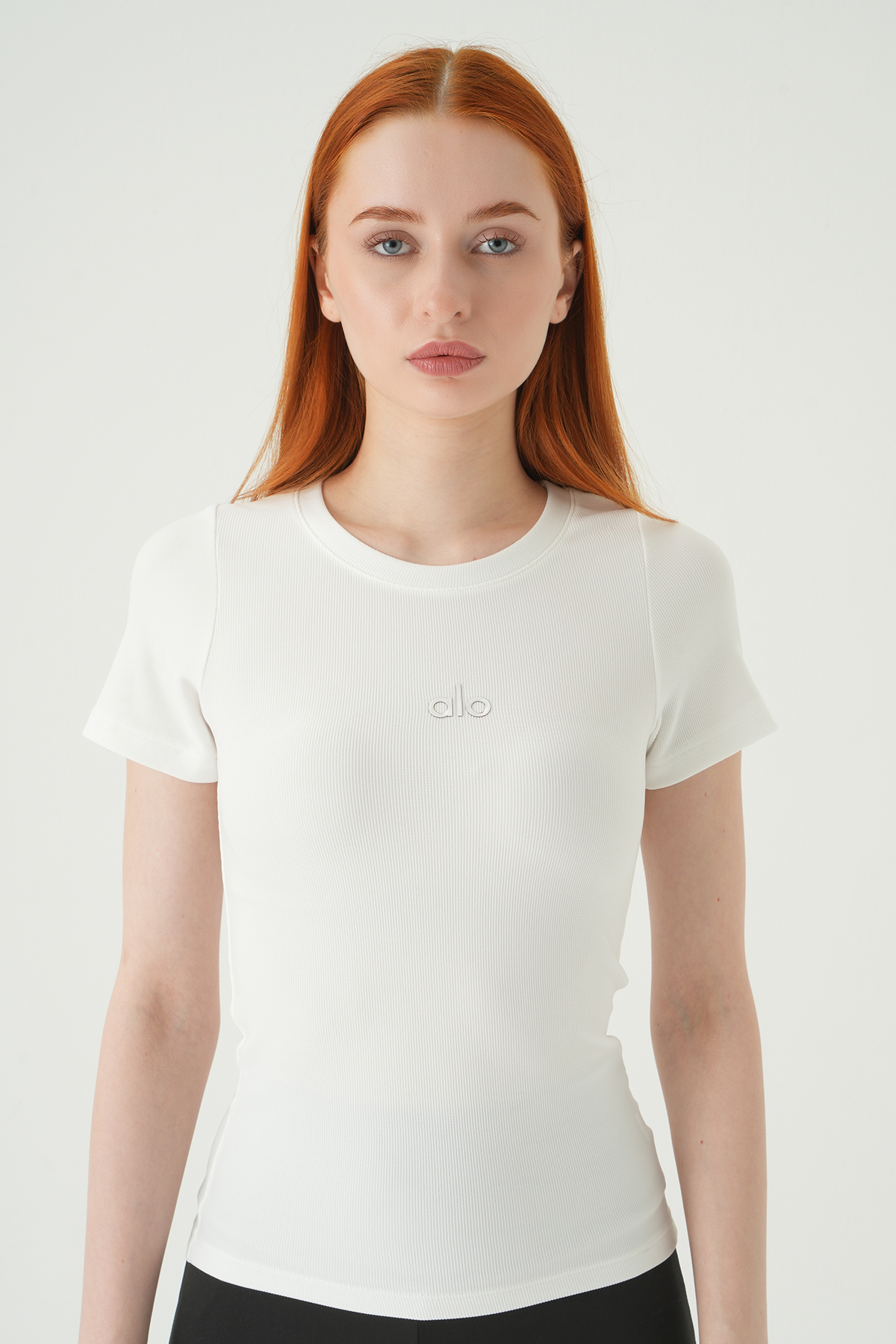 Ekru Alo Baskılı Kısa Kol Tişört 0149 - 6