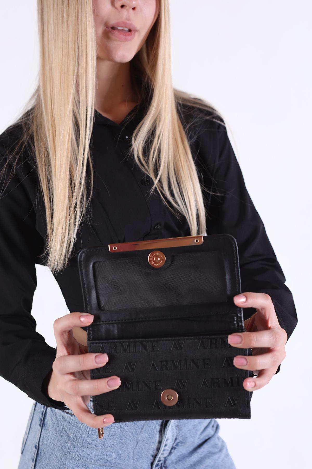 Siyah Fermuar Detaylı Cüzdan 016 - 3