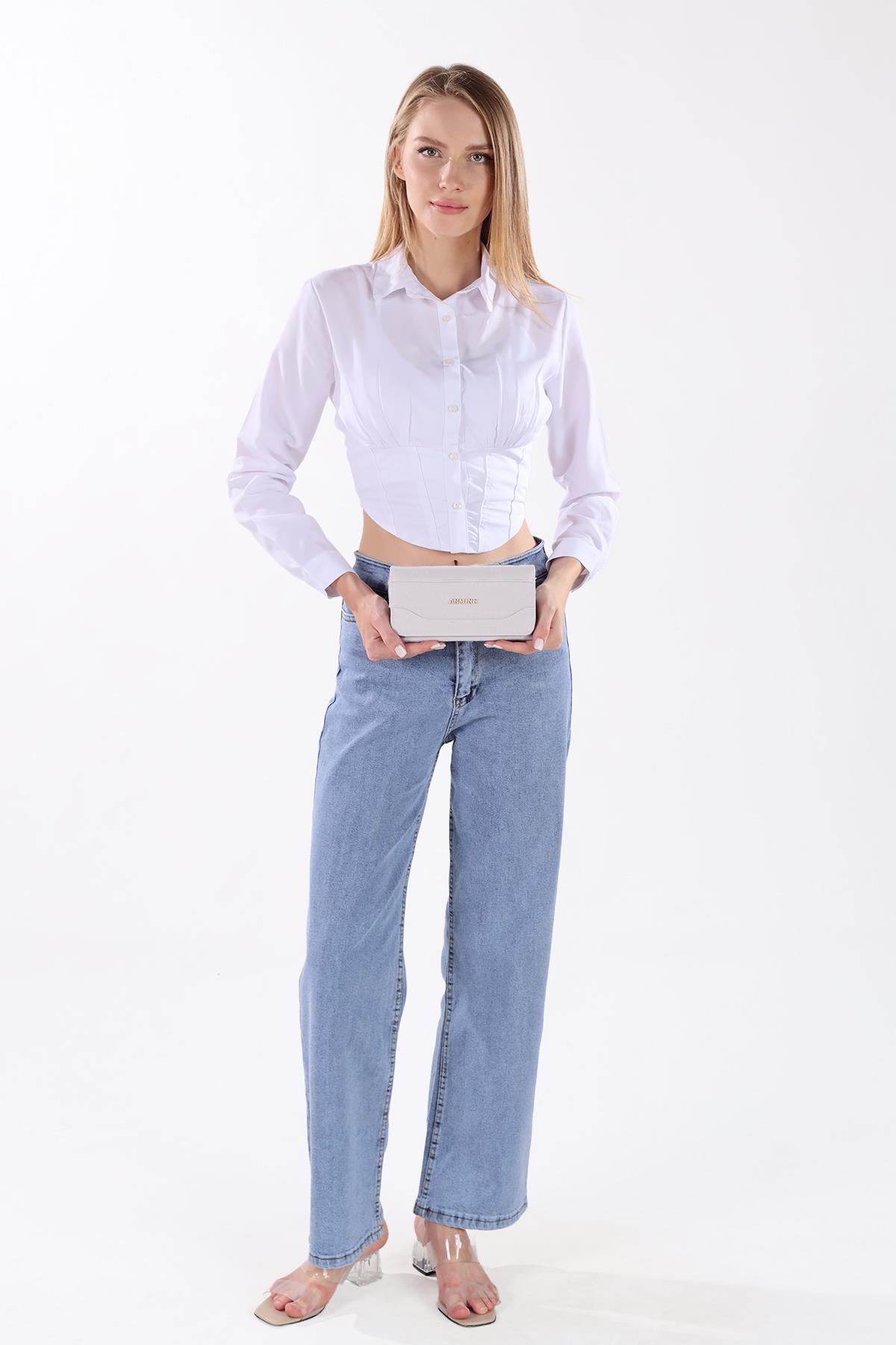 Gri Ön Cep Dikişli Cüzdan 018 - 4