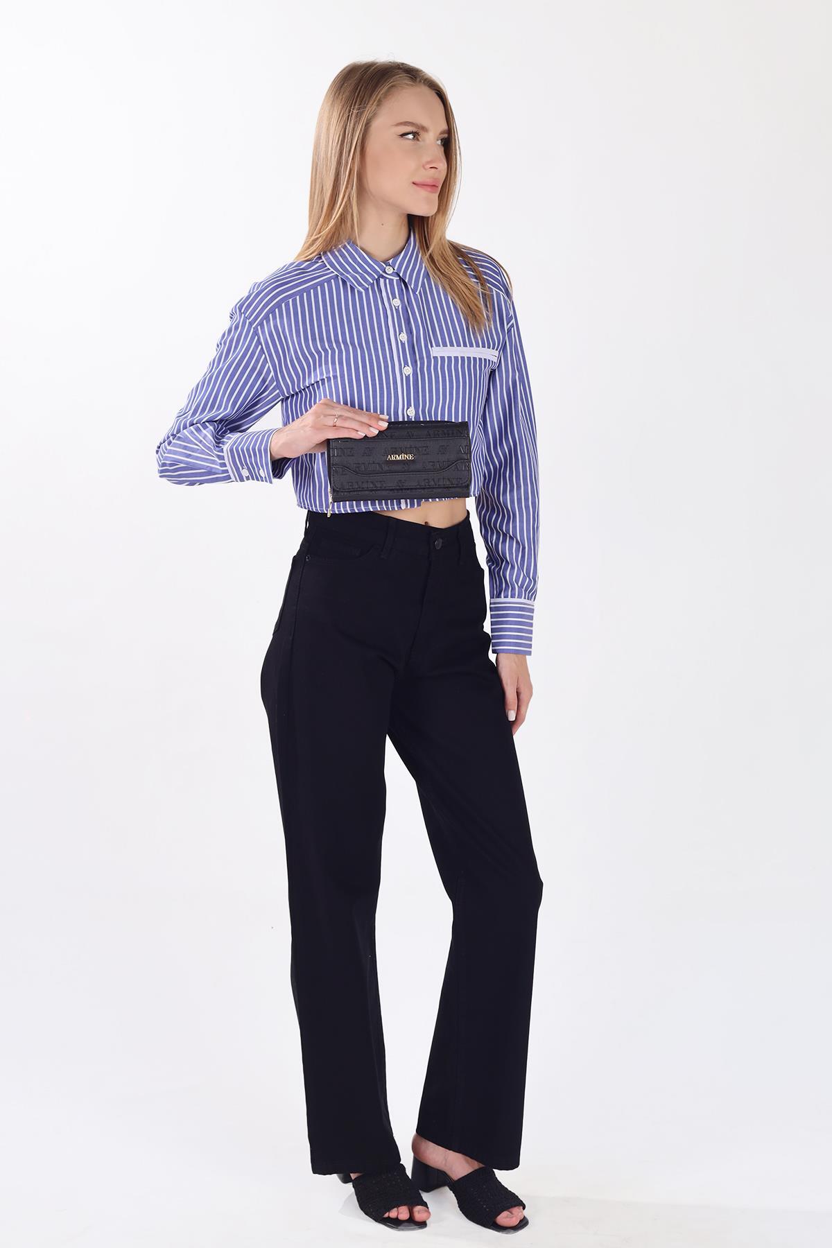 Siyah Ön Cep Dikişli Cüzdan 018 - 2