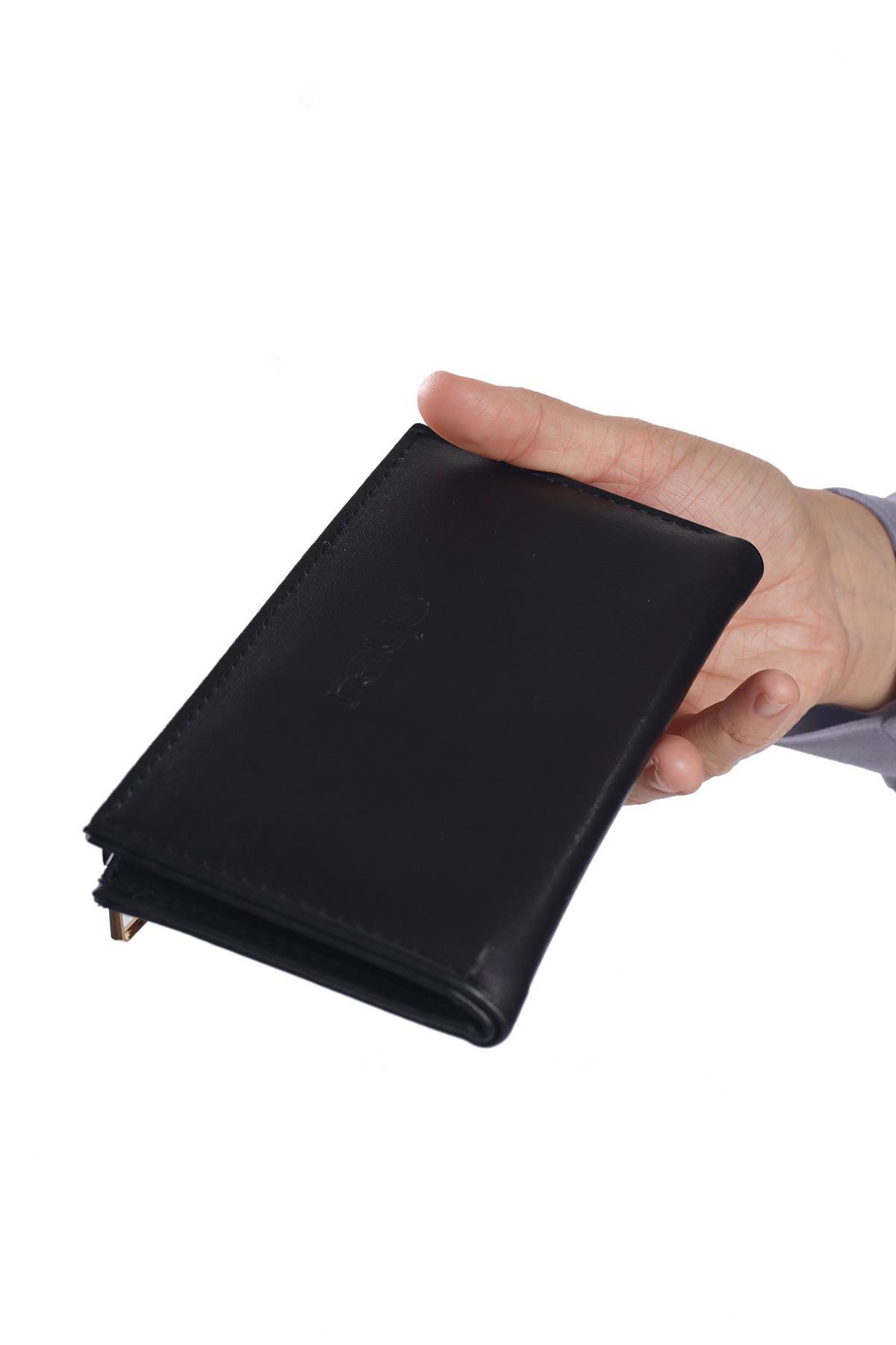 023 Çıtçıtlı Fermuarlı Cüzdan Siyah - RAYS (1)