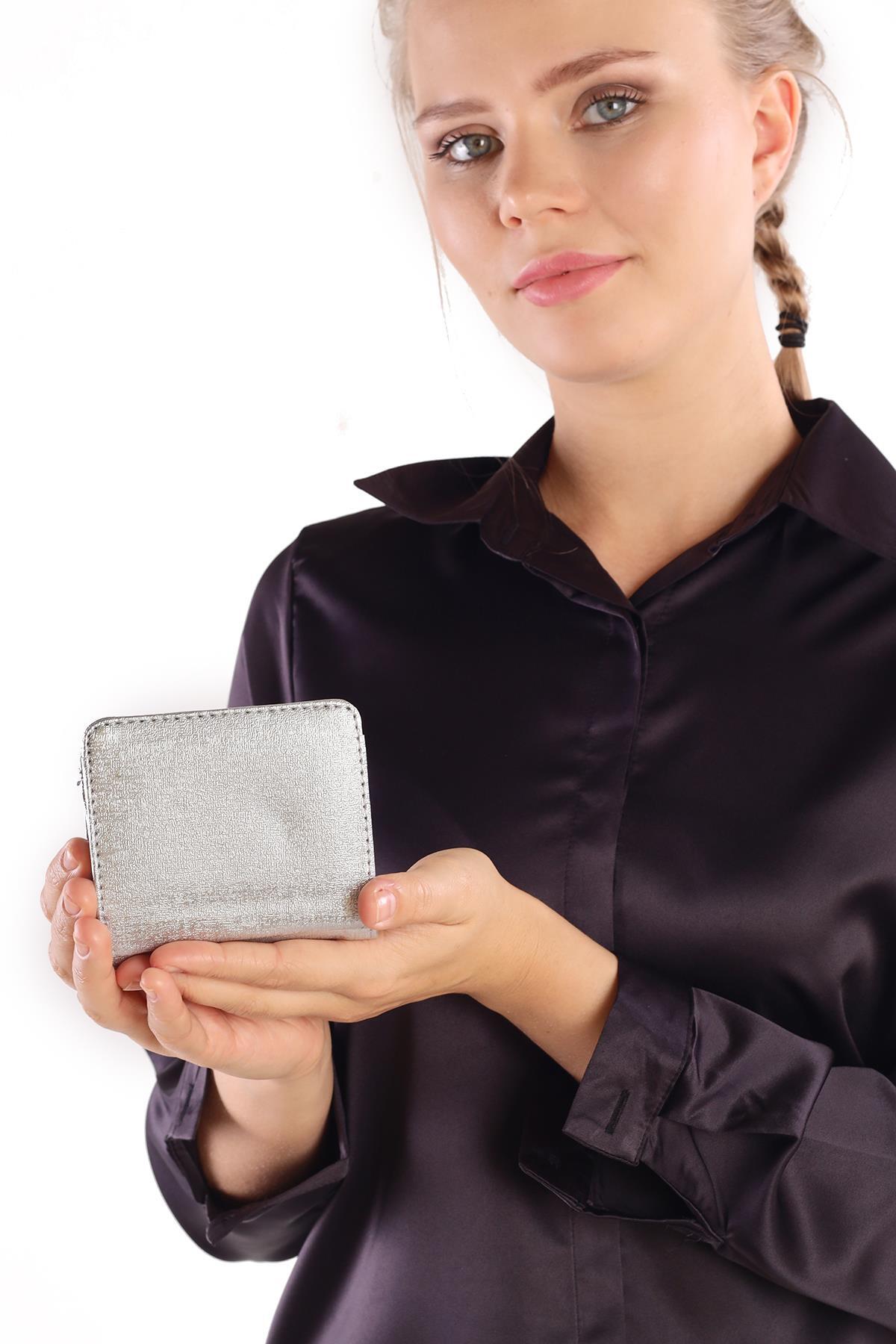 Gümüş Tokalı Klasik Cüzdan 025 - 6