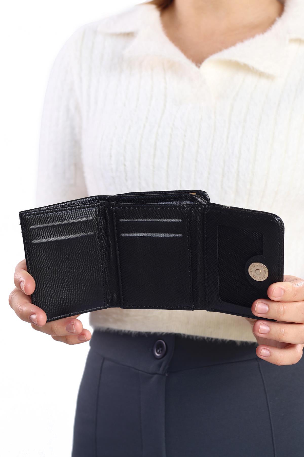 Siyah Klasik Mini Cüzdan 026 - 3