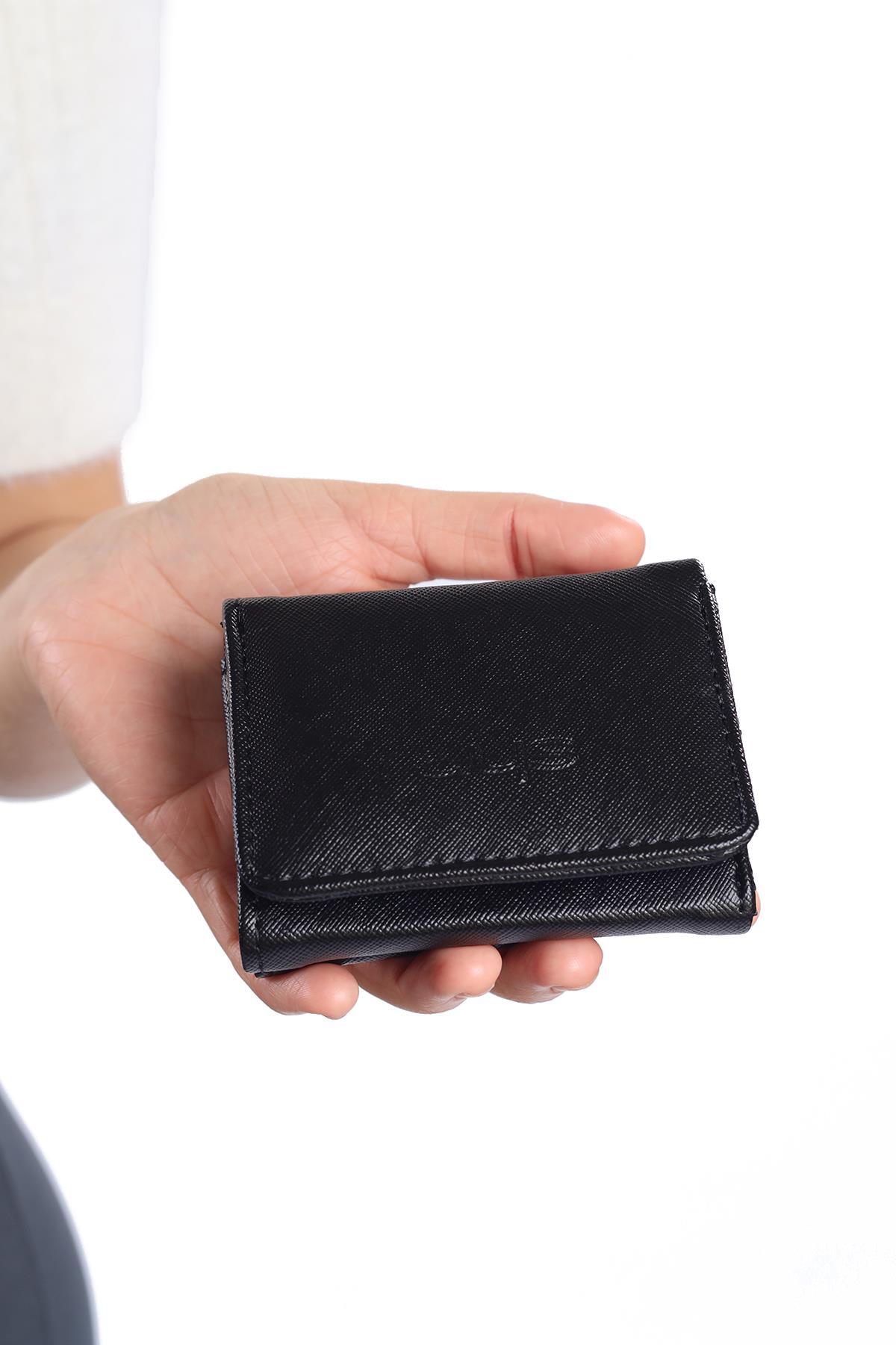 Siyah Klasik Mini Cüzdan 026 - 2