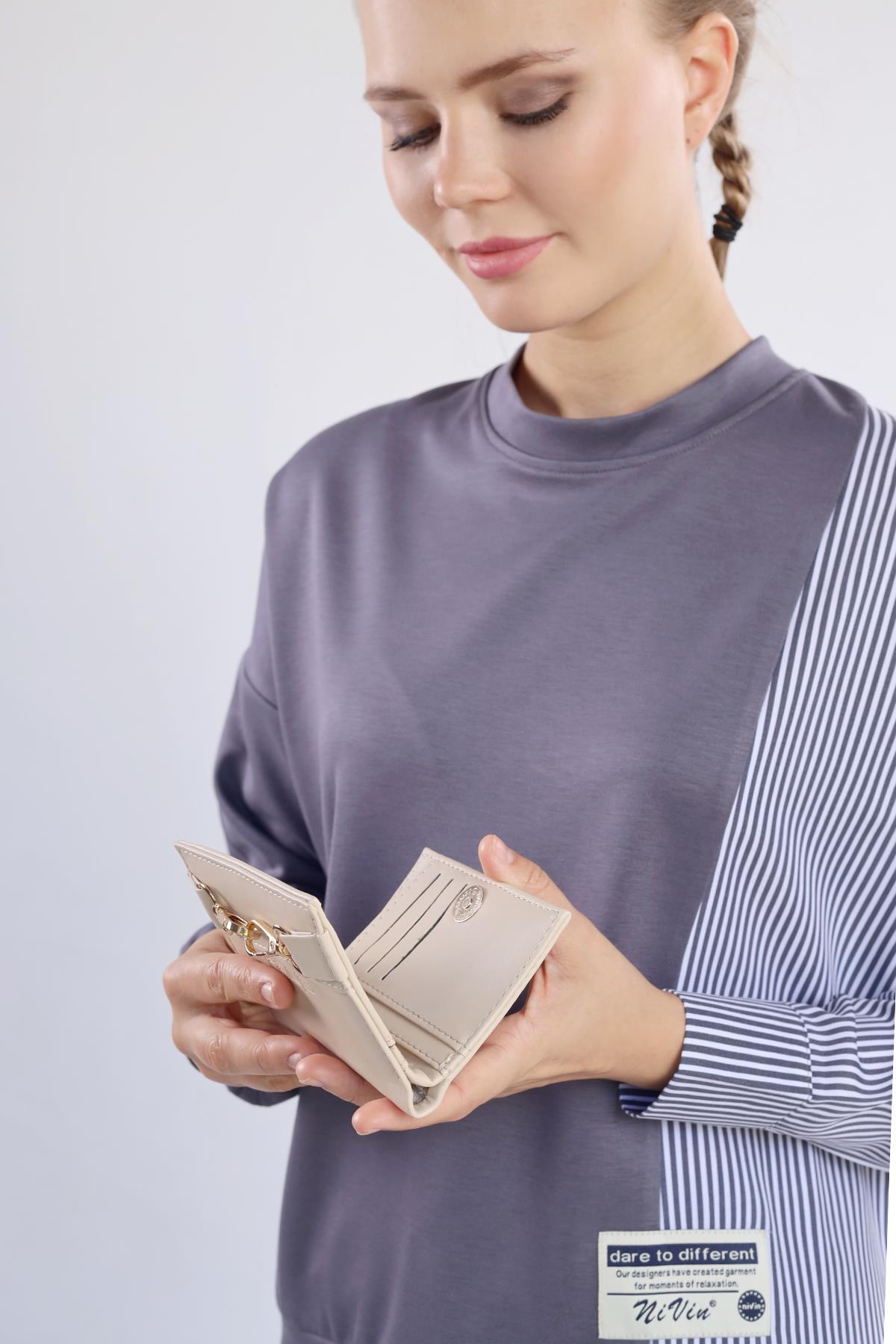 029 Cüzdan Krem - 4