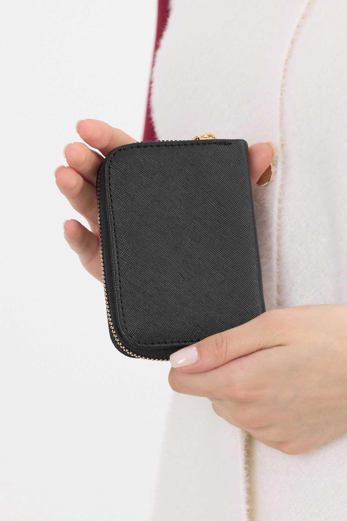 Siyah Fermuarlı Mini Cüzdan 031 - 2