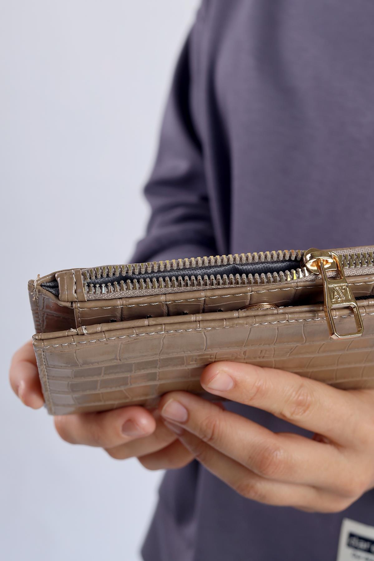 Vizon Fermuarlı Croko Cüzdan 032 - 4