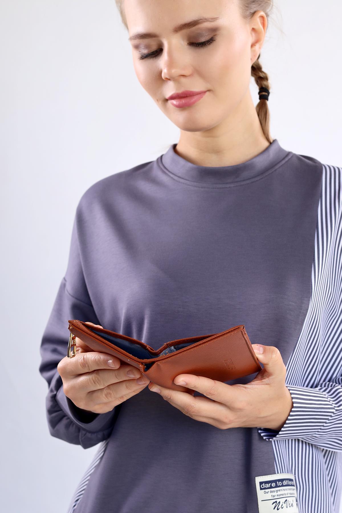 Taba Çıtçıtlı Fermuarlı Cüzdan 033 - RAYS