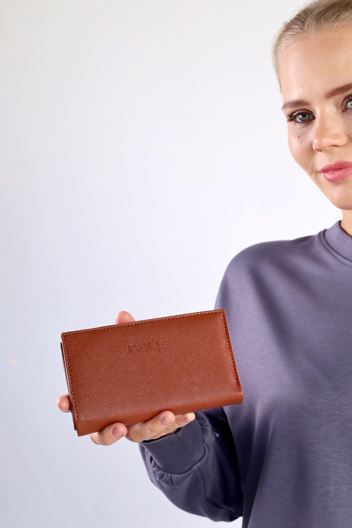 Taba Çıtçıtlı Fermuarlı Cüzdan 033 - 2