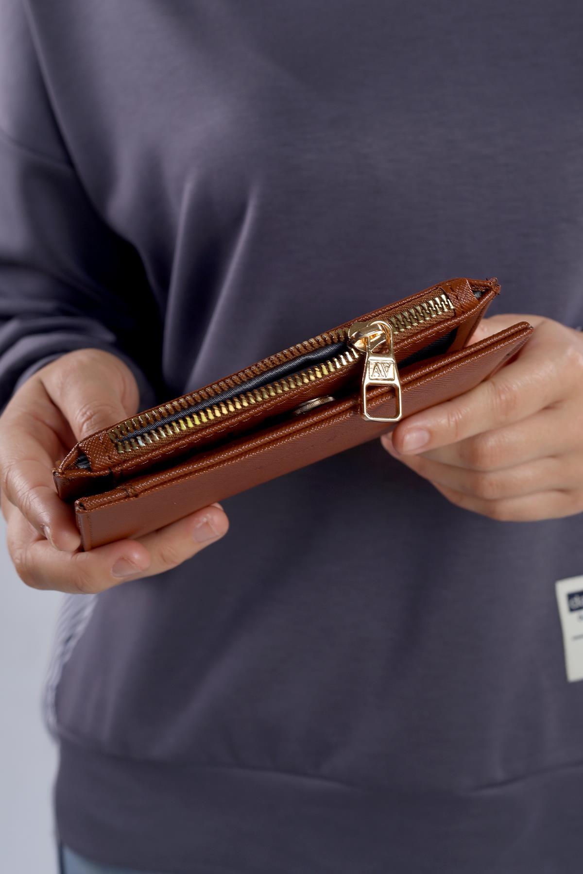 Taba Çıtçıtlı Fermuarlı Cüzdan 033 - 5