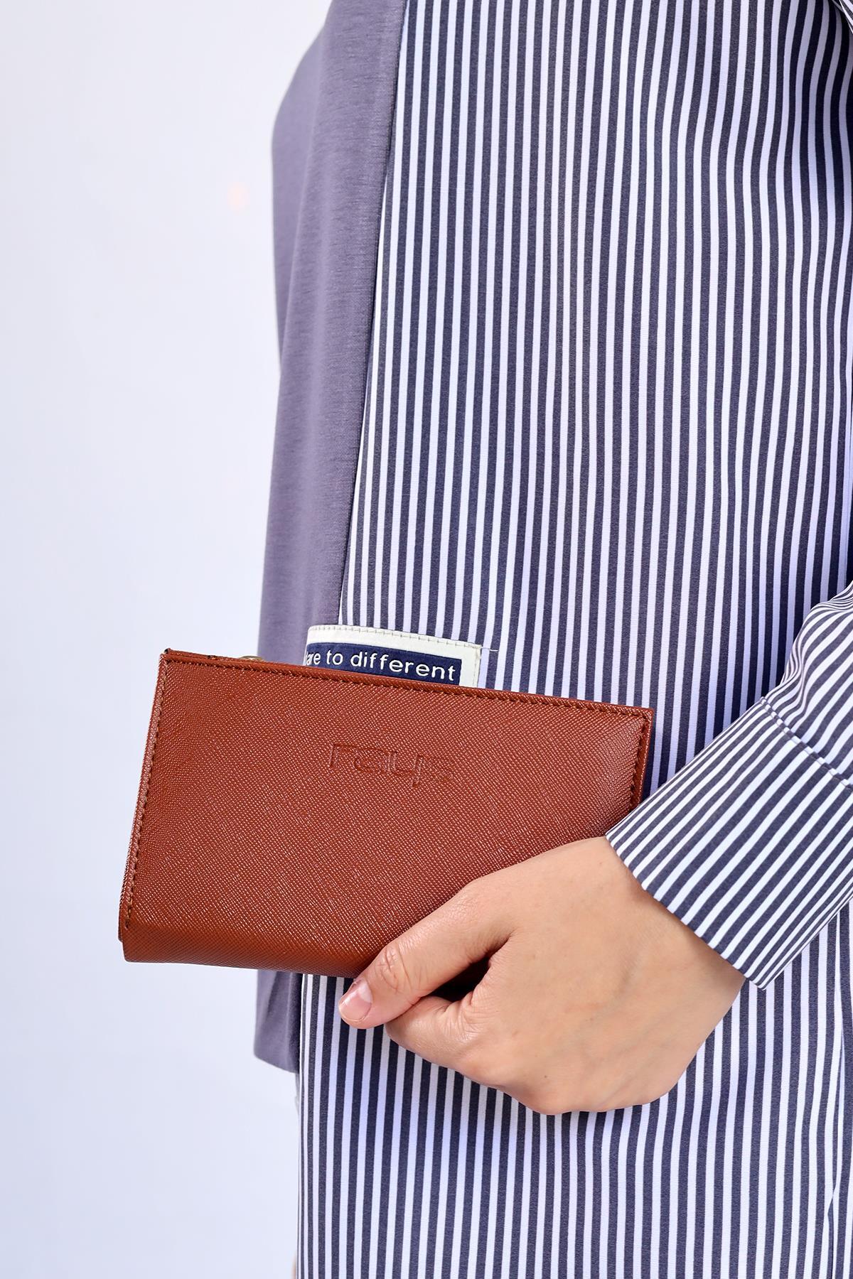 Taba Çıtçıtlı Fermuarlı Cüzdan 033 - 7