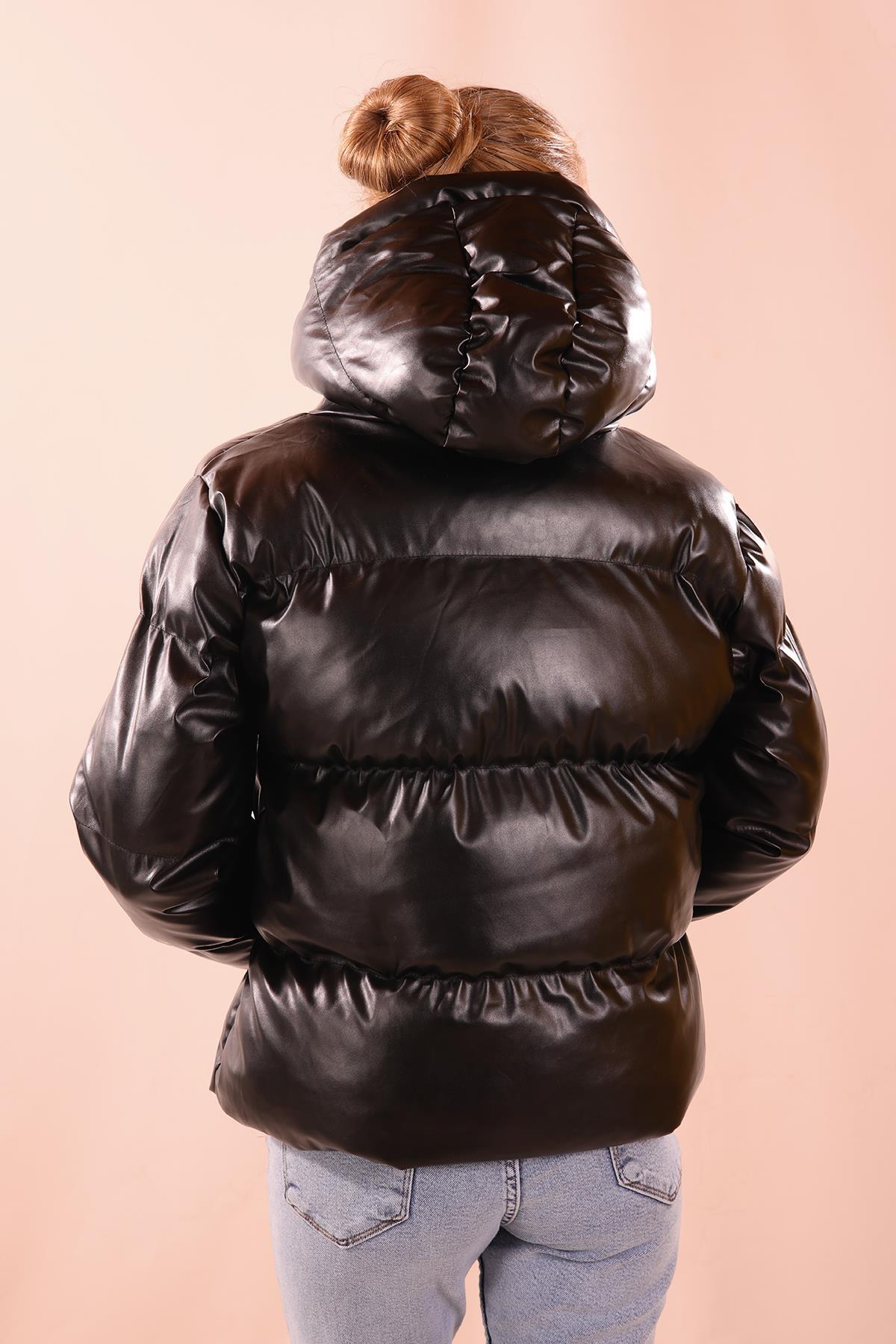 Siyah Şişme Mont 038 - 4