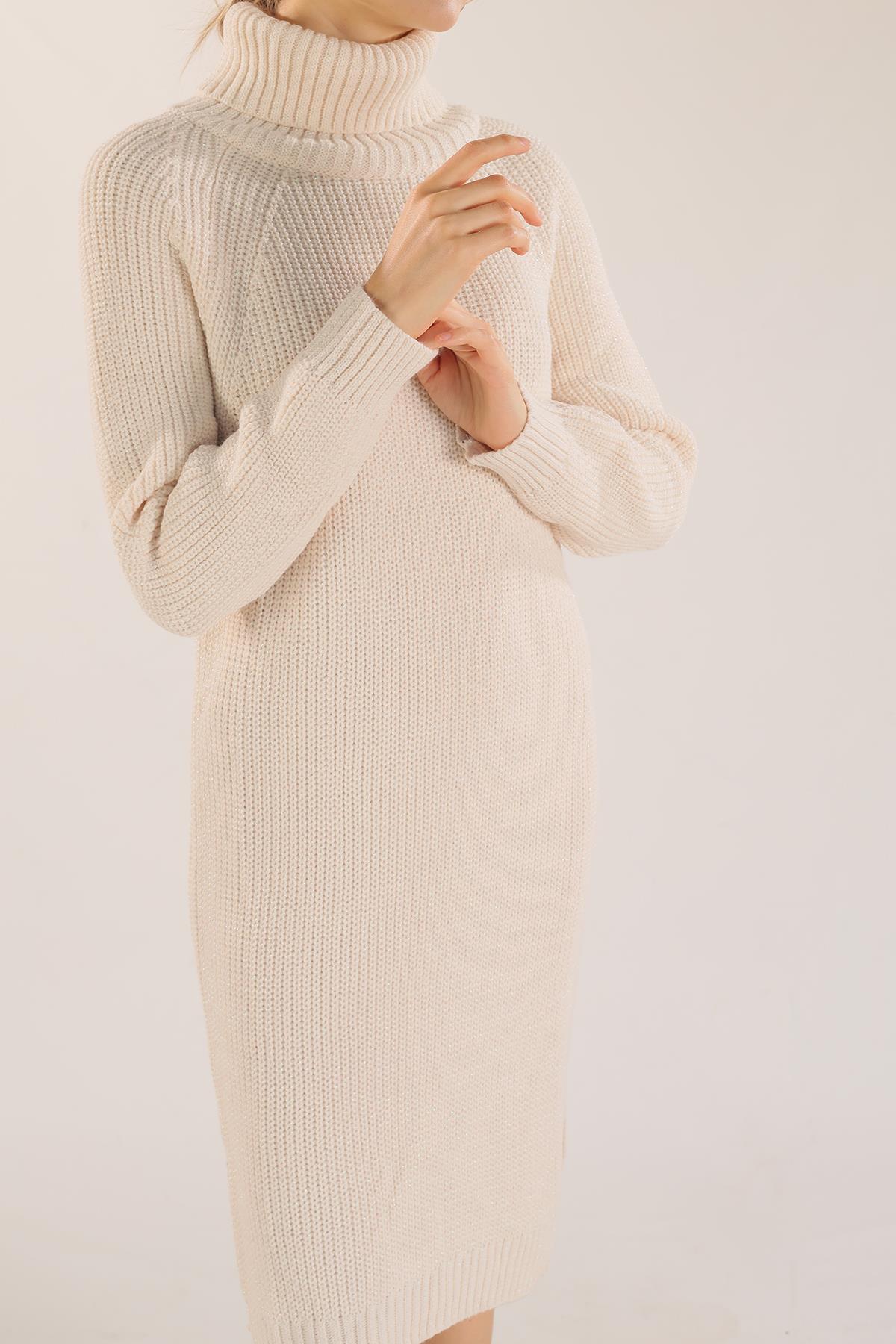 055 Boğazlı Uzun Kazak Ekru - 5