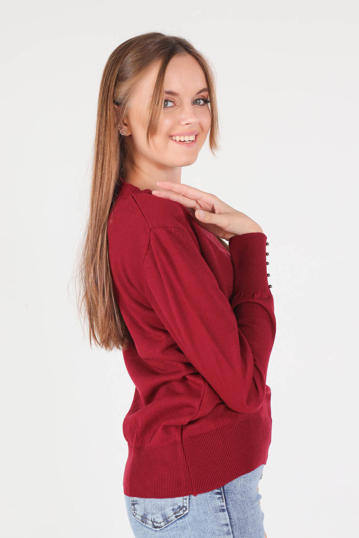 Bordo U Yaka Kazak 1000 - 3