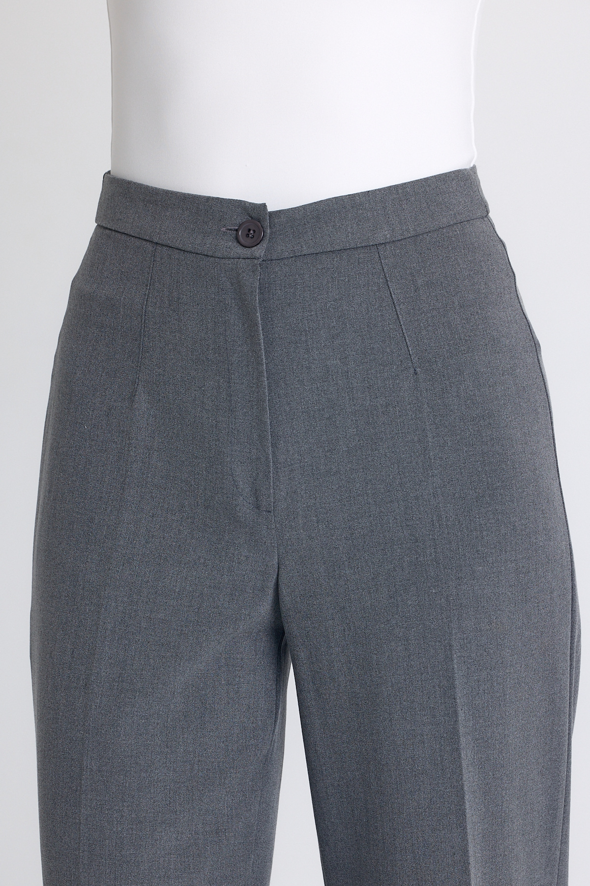 Gri Yüksek Bel Palazzo Pantolon 1001 - 4