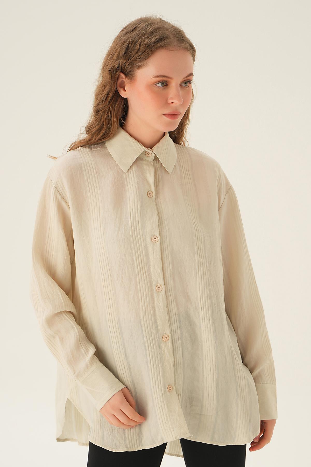 Taş Kalın Çizgili Gömlek 1003 