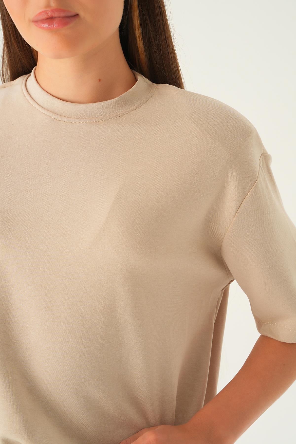 1004 Vatka Detay Elbise Vizon - 6