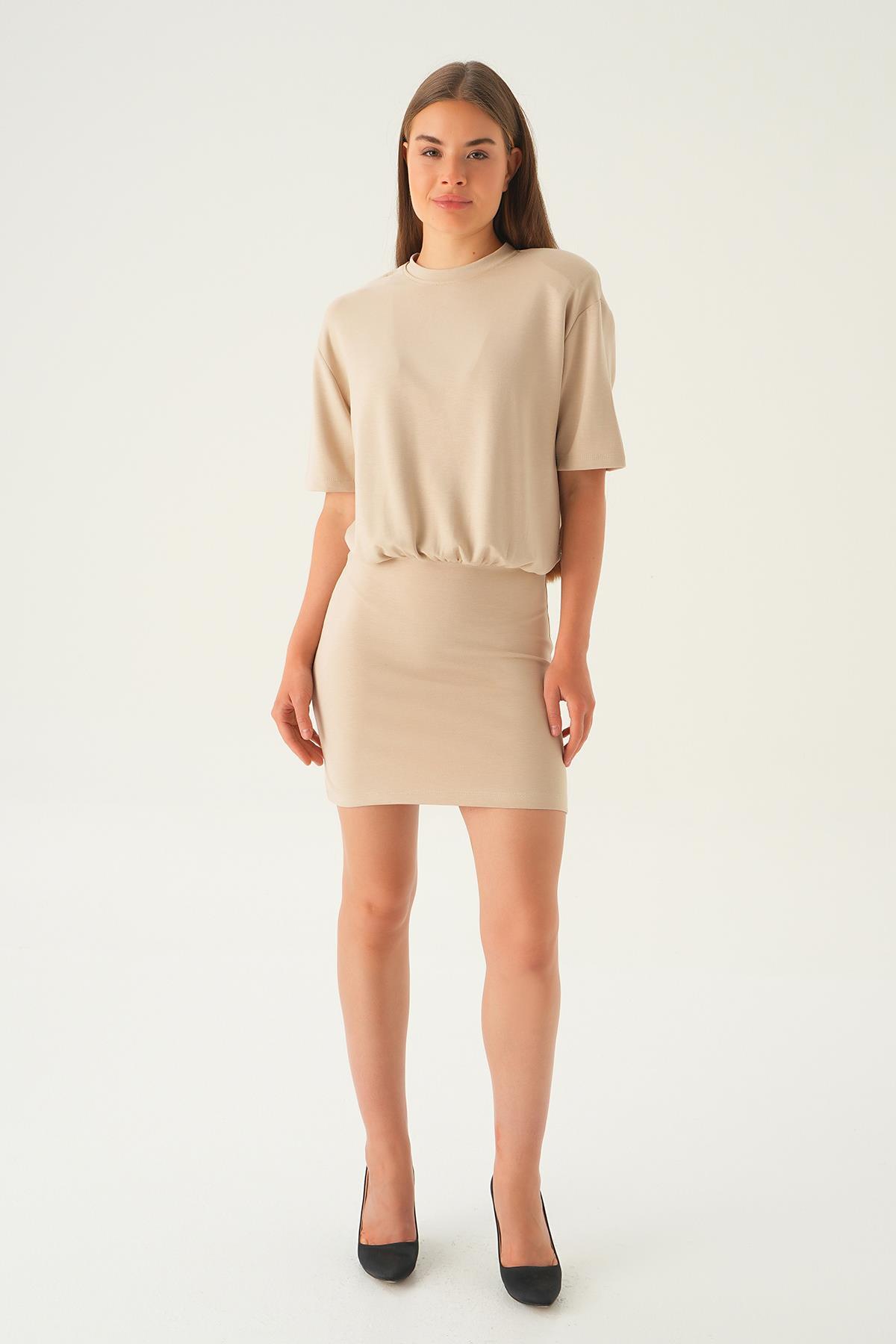 Vizon Vatka Detay Elbise 1004 - 2