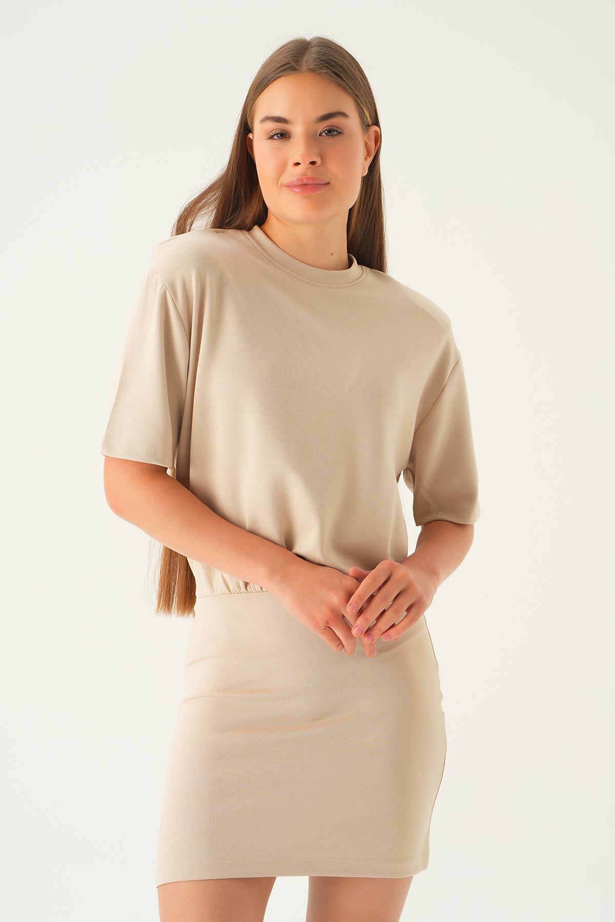 Vizon Vatka Detay Elbise 1004 - 3