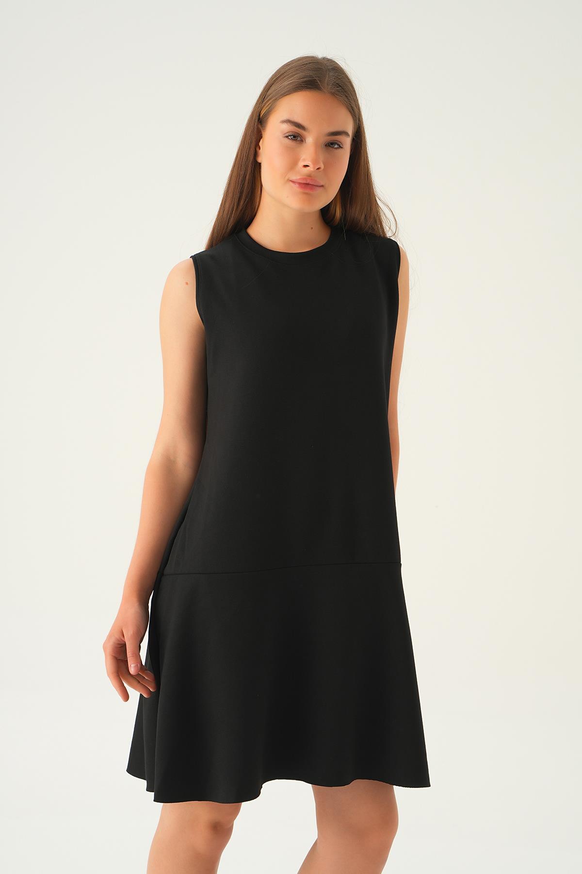 1005 Sıfır Kol Oysho elbise Siyah - 1