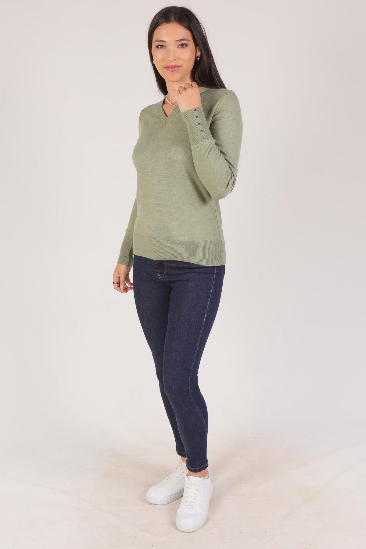 Çağla V Yaka Kazak 1005 - 3