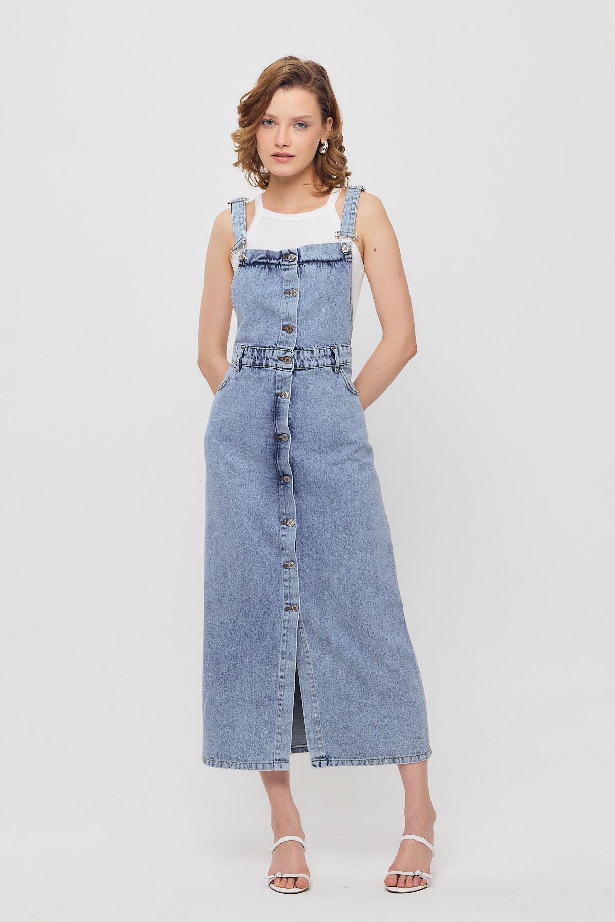 Buzkar Ön Düğmeli Salopet 1010 - RAYS