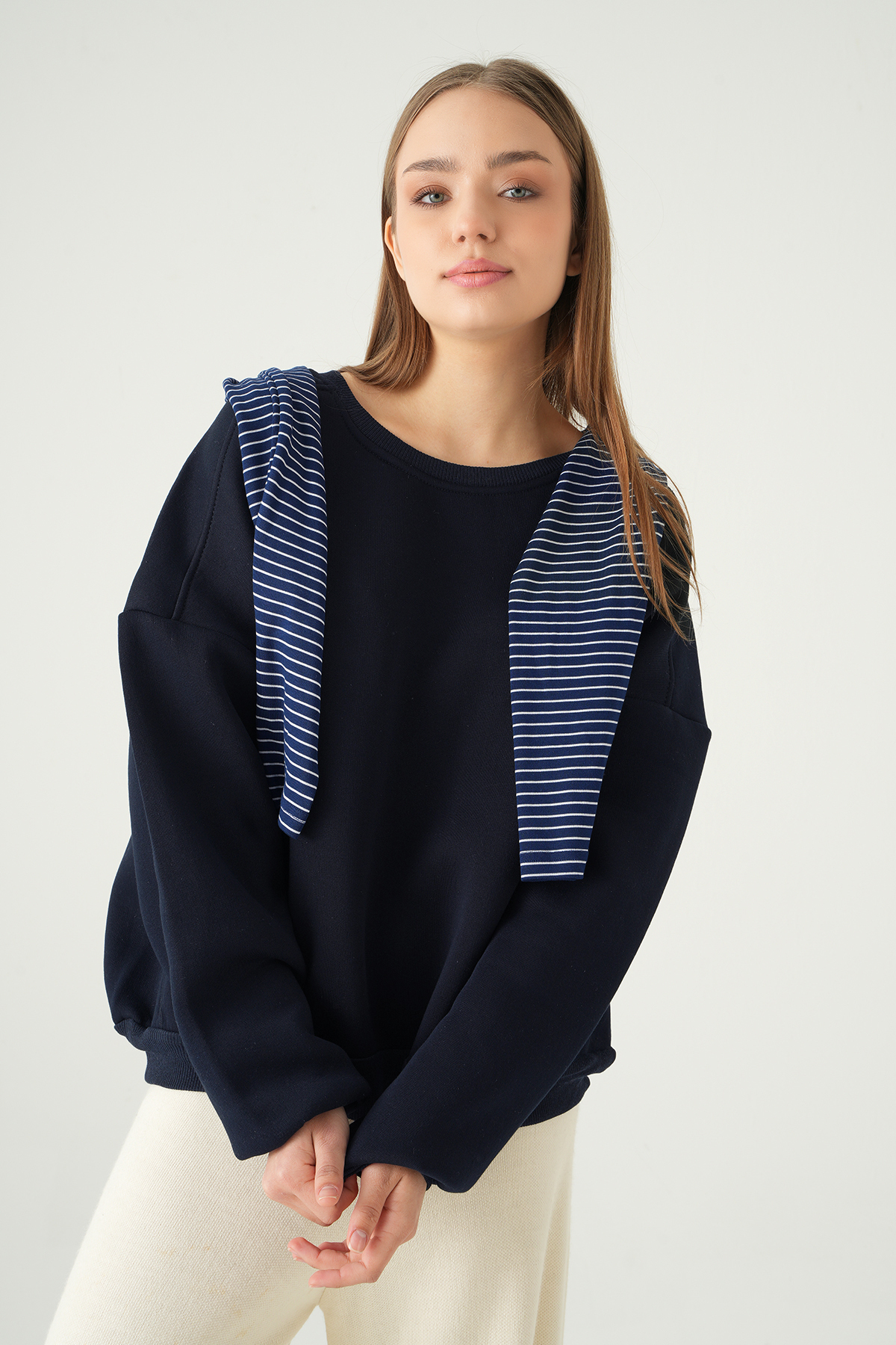 Bisiklet Yaka Sweat 1029 Laci 