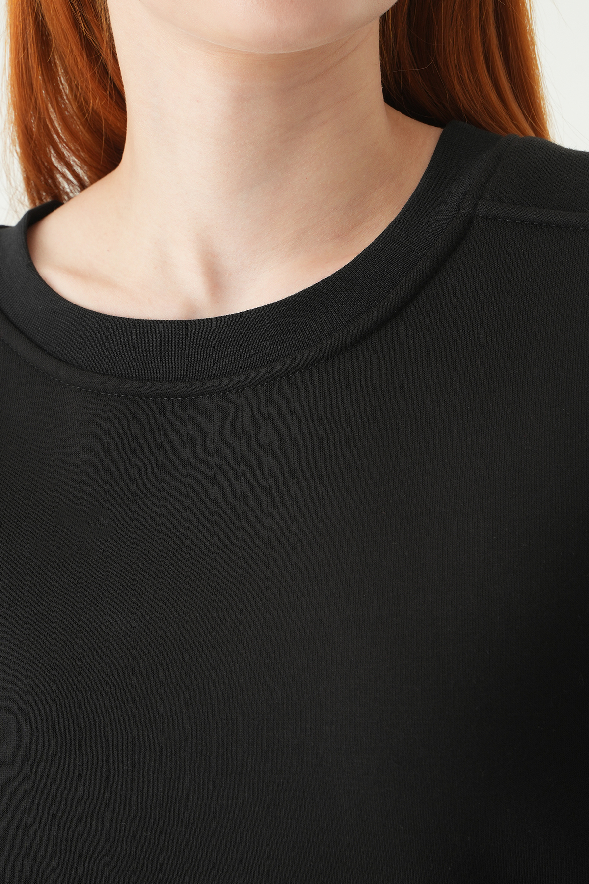 Siyah Bisiklet Yaka Sweat 1029 - RAYS