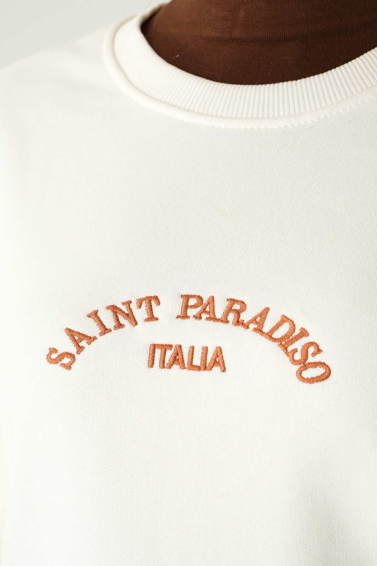 Krem Saint Paradiso Baskılı Sweat 1036 - 4