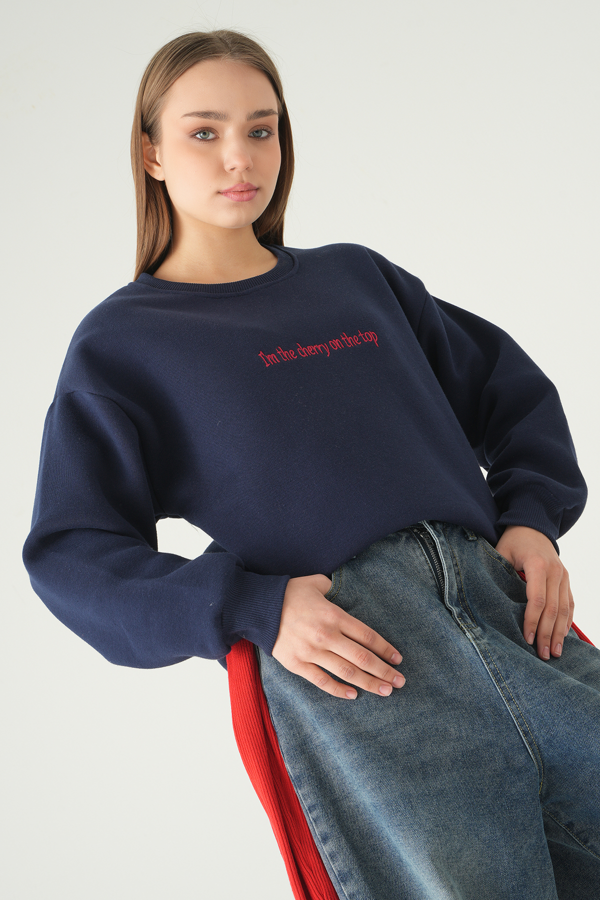 Laci Cherry On Top Baskılı Sweat 1041 