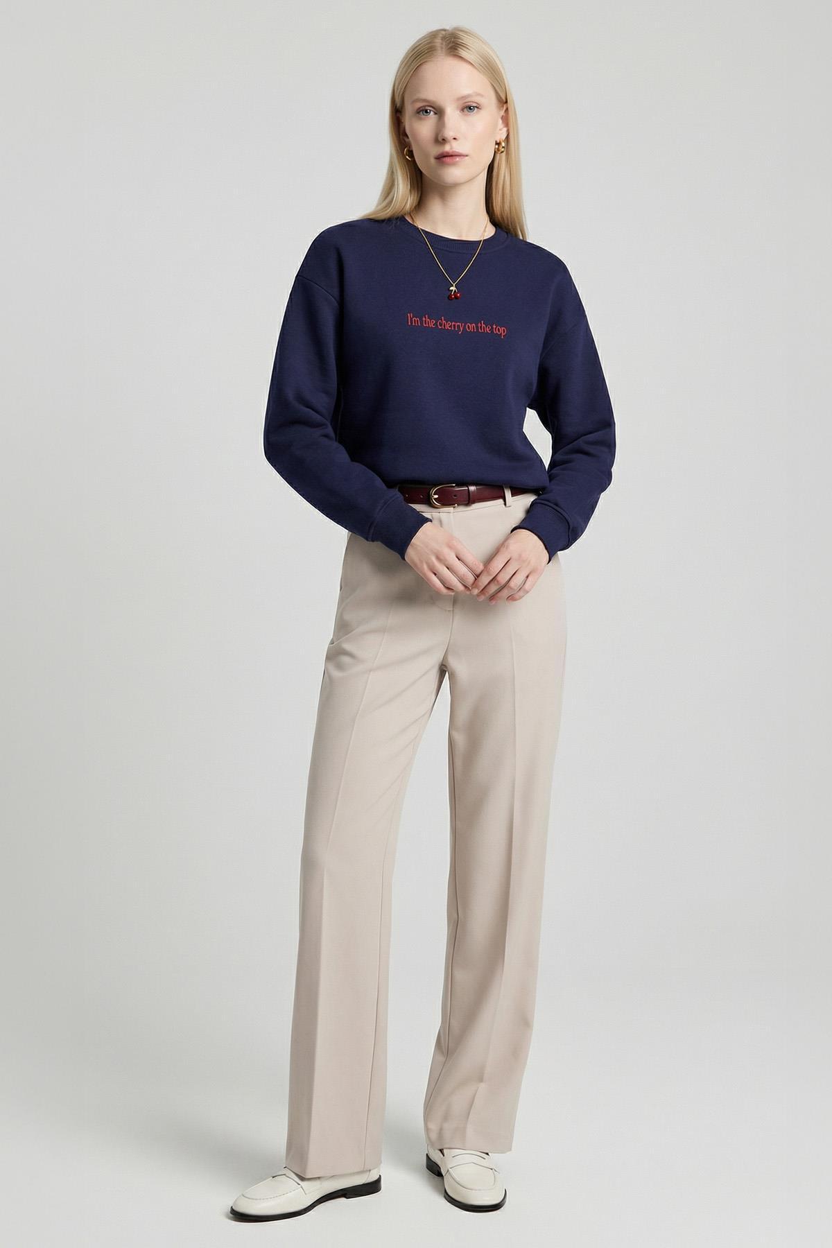 1041 Baskılı Sweat Laci - 1