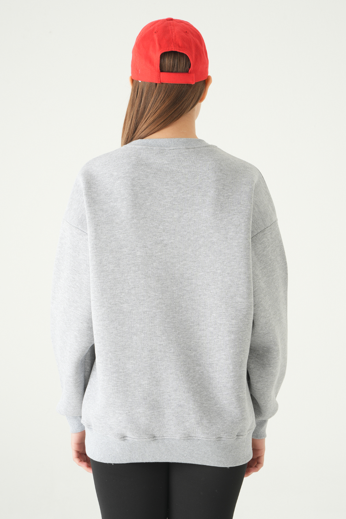 Gri Cherry On Top Baskılı Sweat 1041 - 5