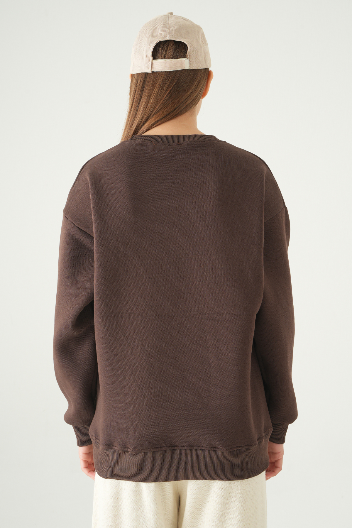 Cherry On Top Baskılı Sweat 1041 Kahve - 5