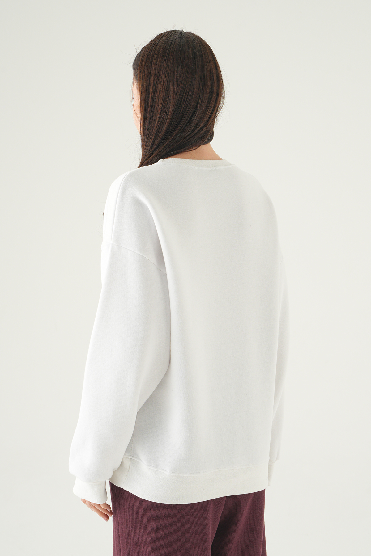 Cherry On Top Baskılı Sweat 1041 Krem - 5