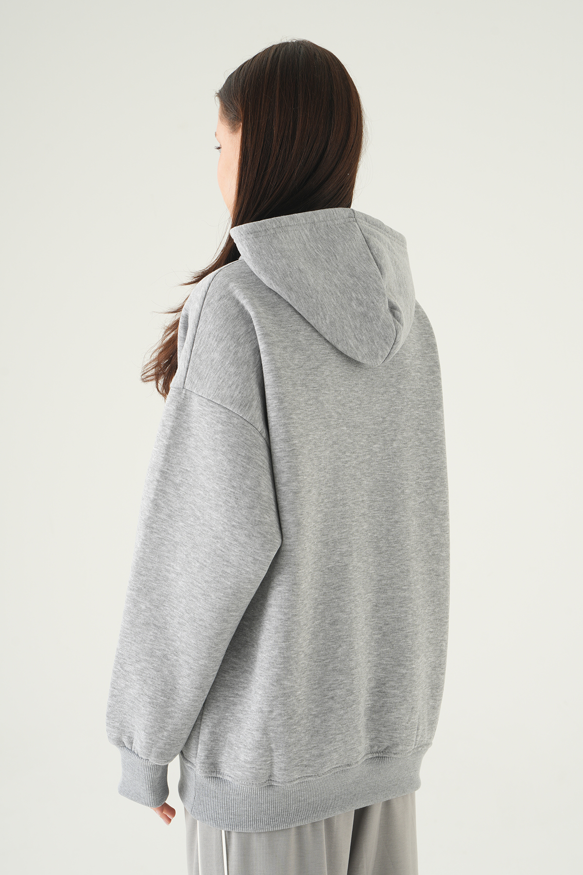 1042 Baskılı Sweat Gri - 5