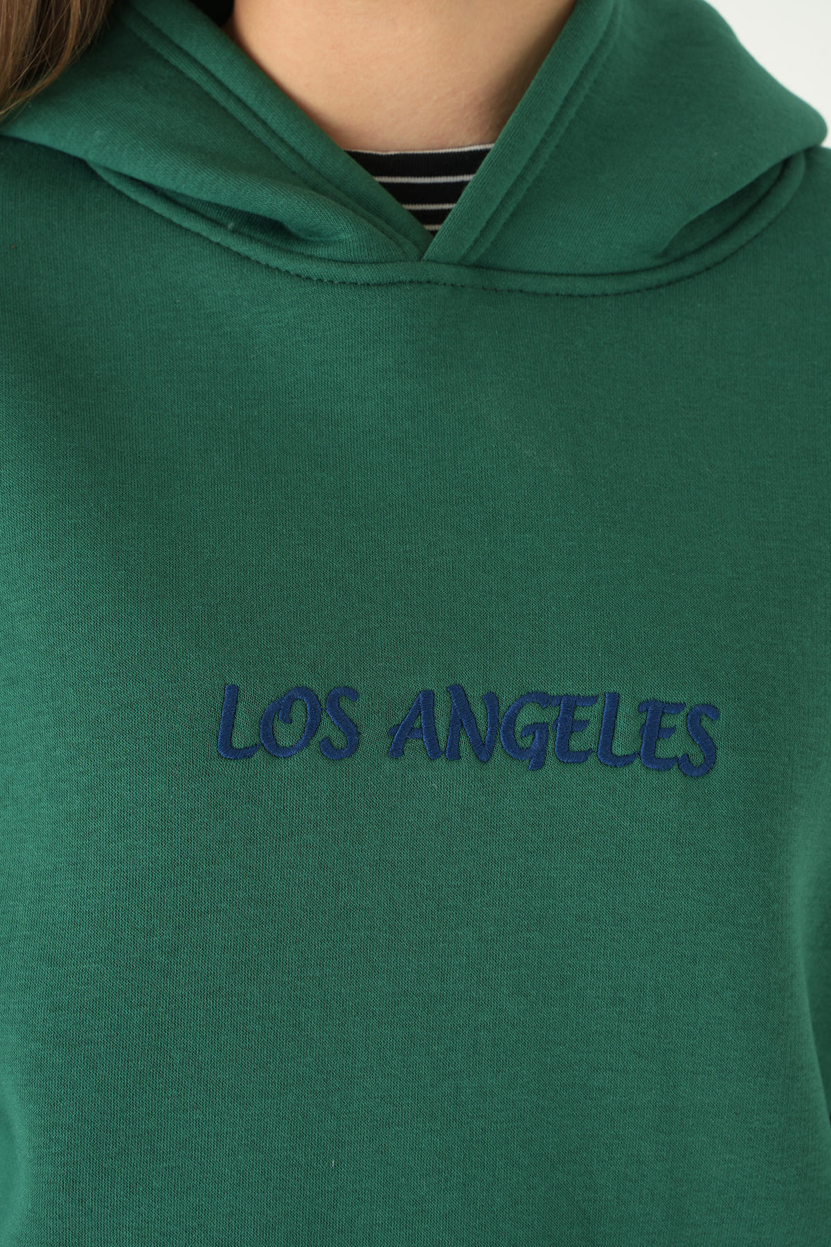 Yeşil Los Angeles Baskılı Sweat 1042 - 4