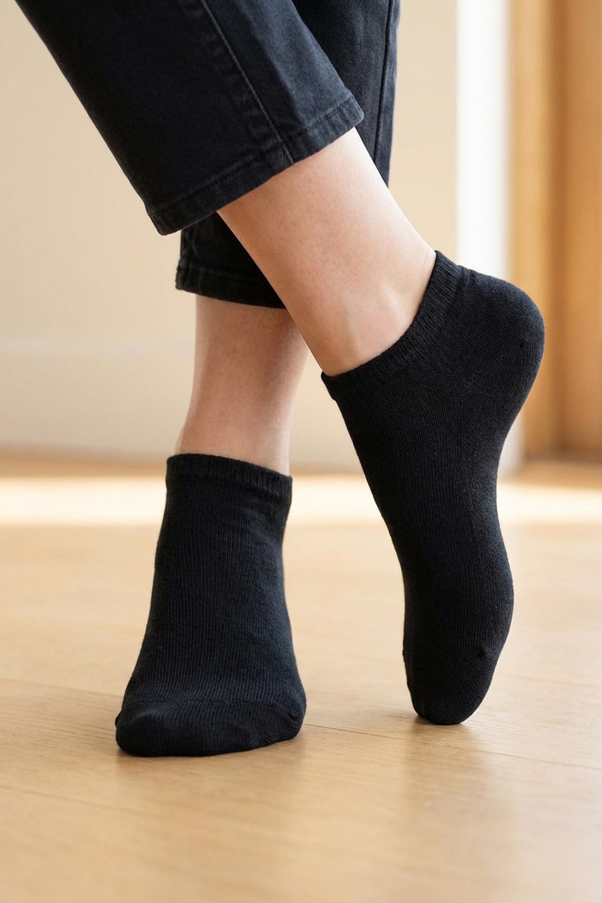 1056 3'lü Çorap Siyah-Beyaz-Gri - 2