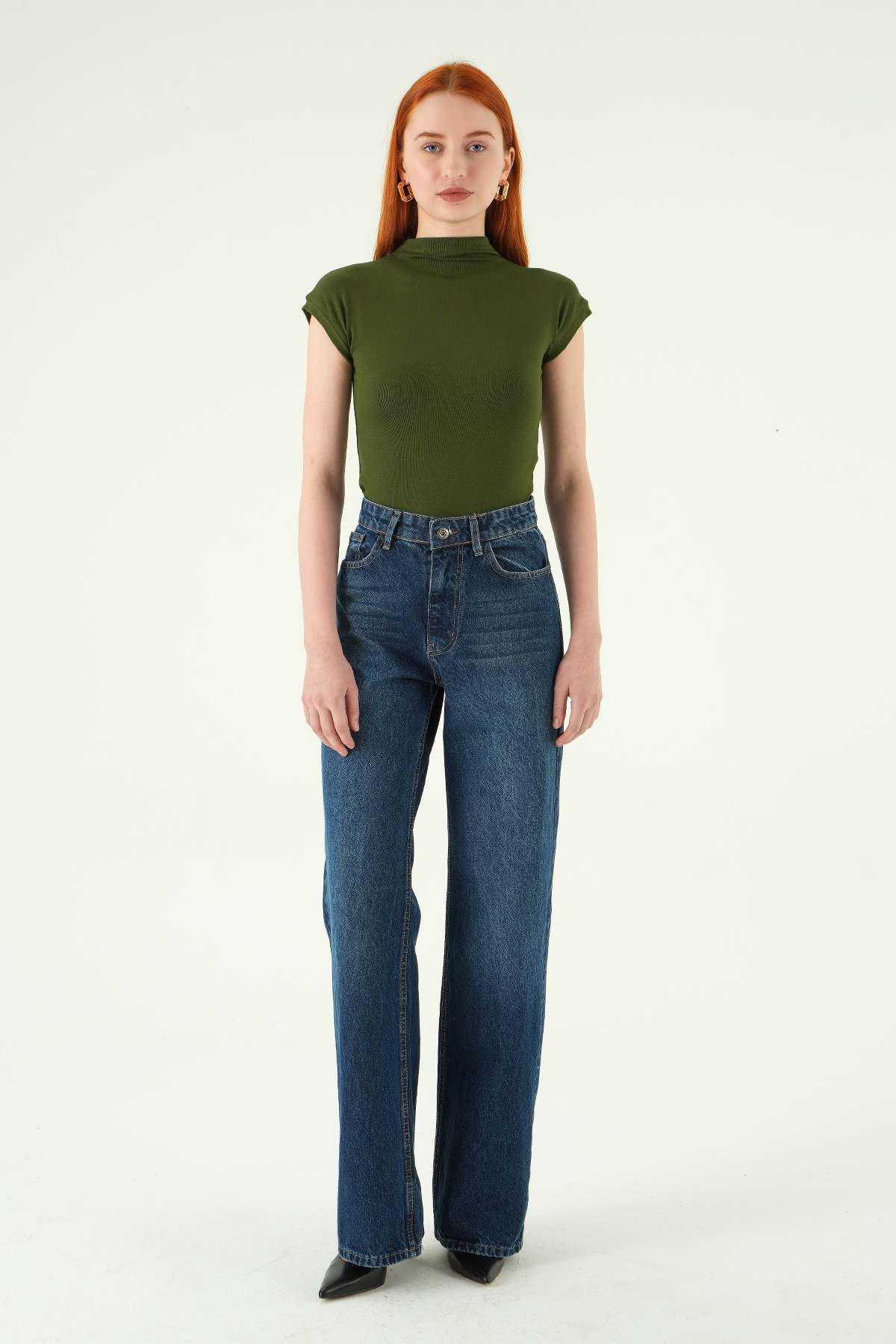 Ara Mavi Bol Paça Pantolon 1062 - RAYS