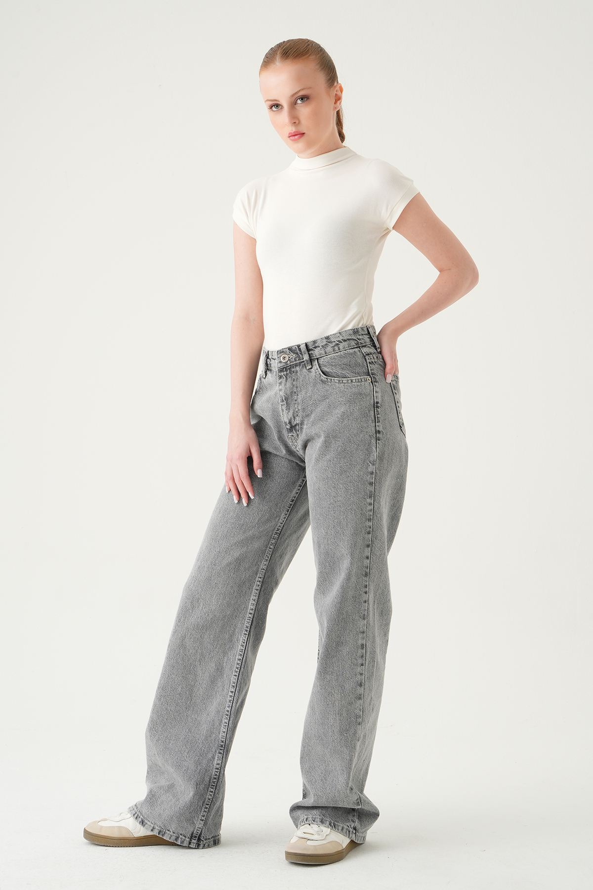 Füme Bol Paça Pantolon 1062 - 3