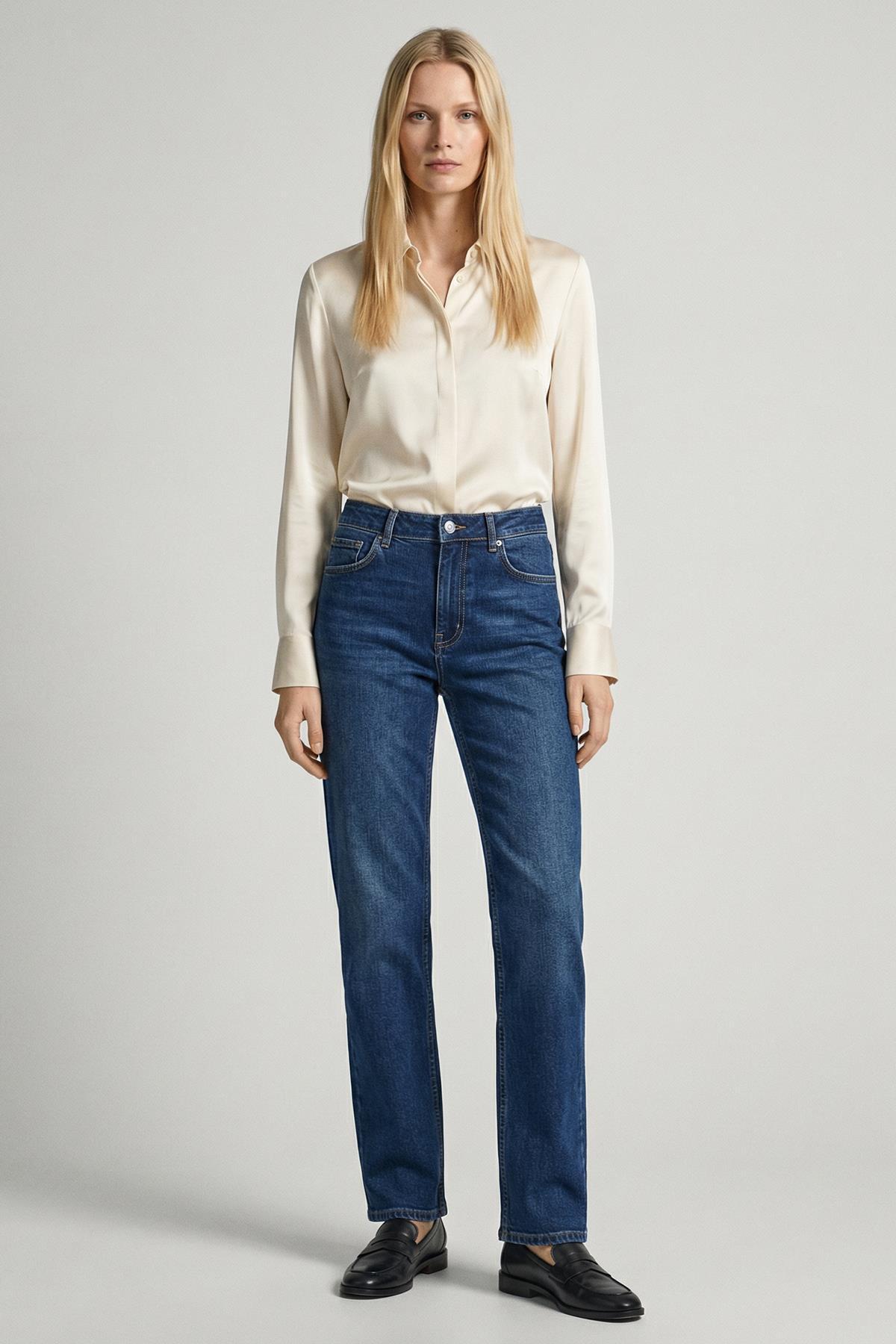 1062 Likralı Bol Paça Pantolon Tint Kahve 