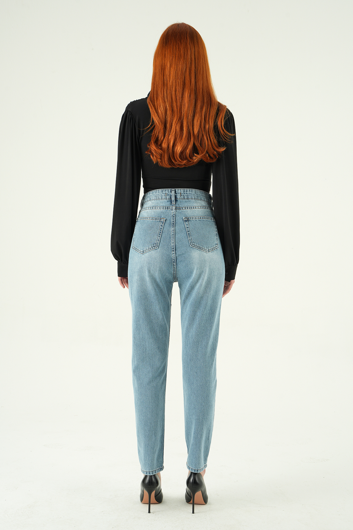 1063 Yüksek Bel Mom Jean Buzkar - 5