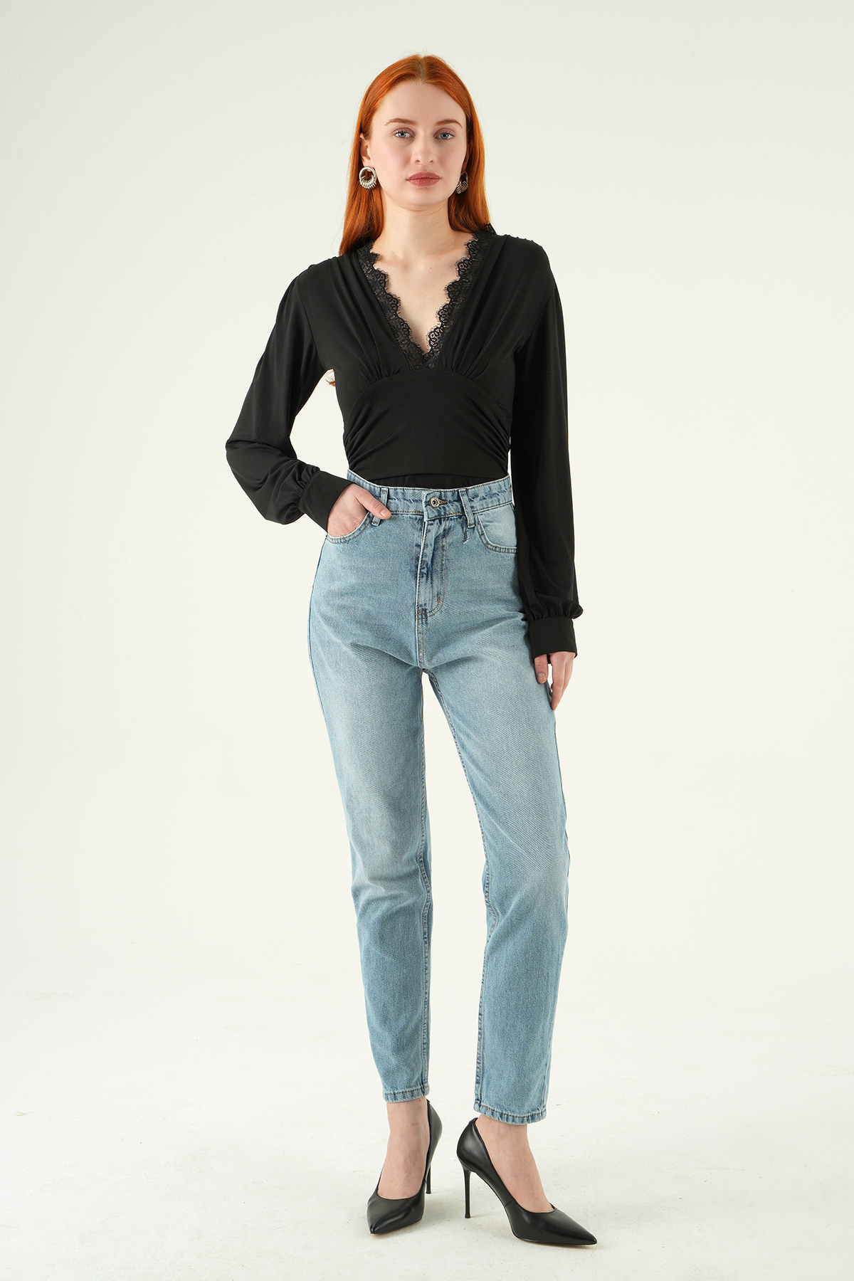 1063 Yüksek Bel Mom Jean Buzkar - 6